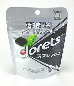 クロレッツ Clorets 炭フレッシュ（モンデリーズ・ジャパン） | どんな味？どっとこむ